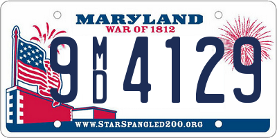 MD license plate 9MD4129