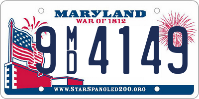MD license plate 9MD4149