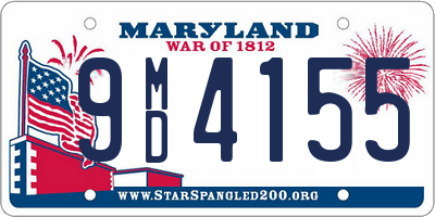 MD license plate 9MD4155