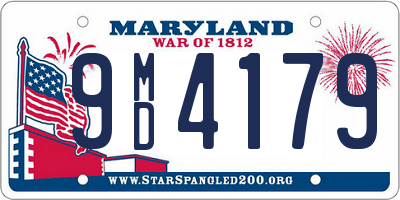 MD license plate 9MD4179