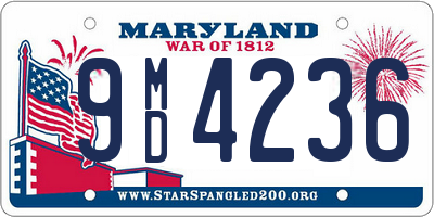 MD license plate 9MD4236