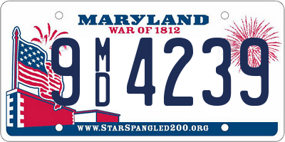 MD license plate 9MD4239