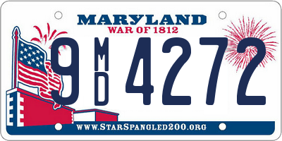 MD license plate 9MD4272