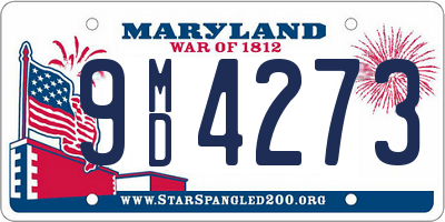 MD license plate 9MD4273