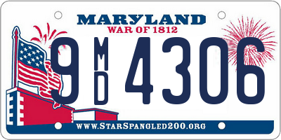 MD license plate 9MD4306