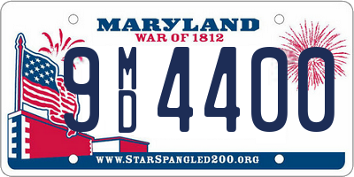 MD license plate 9MD4400