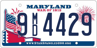 MD license plate 9MD4429