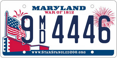 MD license plate 9MD4446