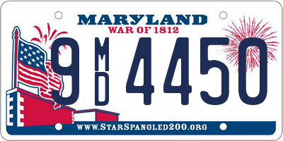 MD license plate 9MD4450