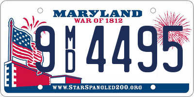 MD license plate 9MD4495