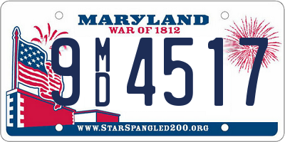 MD license plate 9MD4517