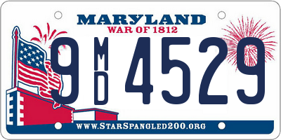 MD license plate 9MD4529