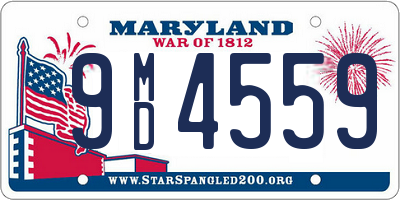 MD license plate 9MD4559