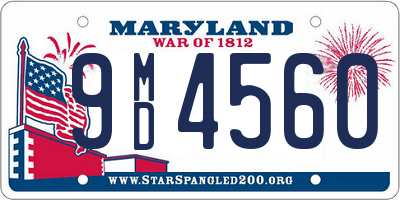 MD license plate 9MD4560