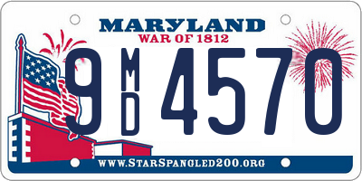 MD license plate 9MD4570