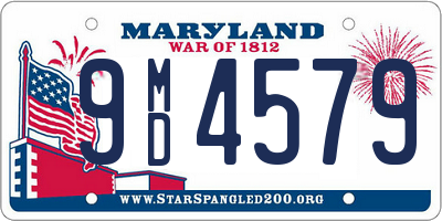 MD license plate 9MD4579