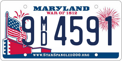 MD license plate 9MD4591