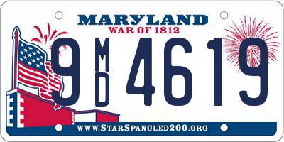 MD license plate 9MD4619