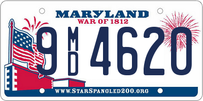 MD license plate 9MD4620