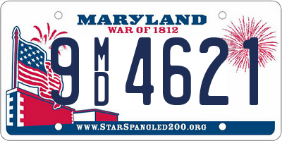 MD license plate 9MD4621