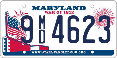 MD license plate 9MD4623