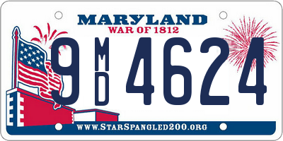 MD license plate 9MD4624
