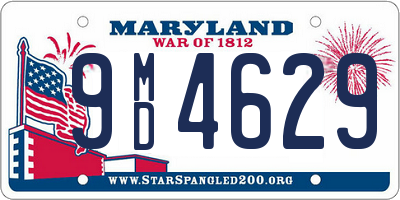 MD license plate 9MD4629