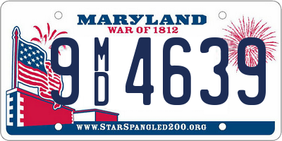 MD license plate 9MD4639