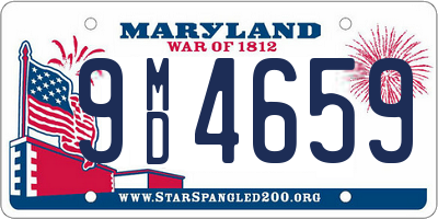 MD license plate 9MD4659