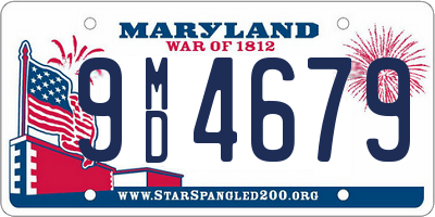 MD license plate 9MD4679