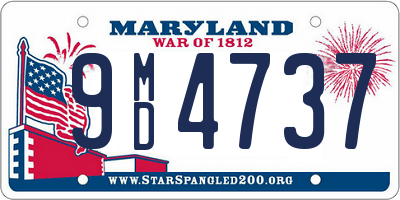 MD license plate 9MD4737