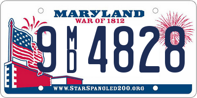 MD license plate 9MD4828