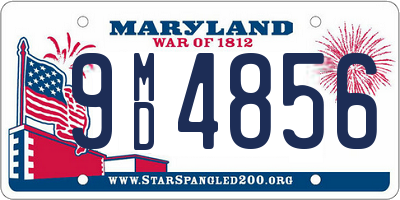 MD license plate 9MD4856