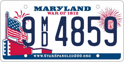 MD license plate 9MD4859