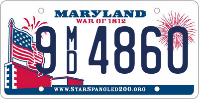 MD license plate 9MD4860