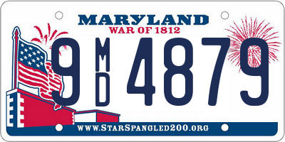 MD license plate 9MD4879