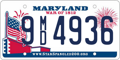 MD license plate 9MD4936