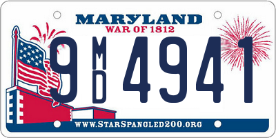 MD license plate 9MD4941