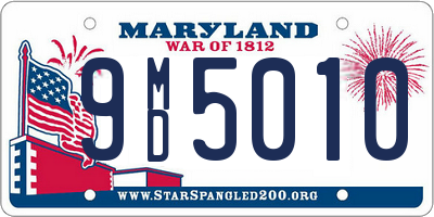 MD license plate 9MD5010