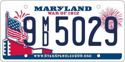 MD license plate 9MD5029