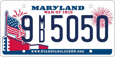 MD license plate 9MD5050