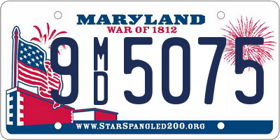 MD license plate 9MD5075
