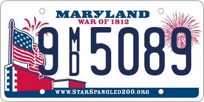 MD license plate 9MD5089