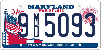 MD license plate 9MD5093