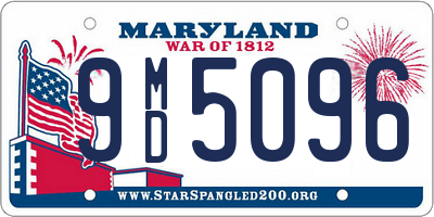 MD license plate 9MD5096