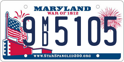 MD license plate 9MD5105