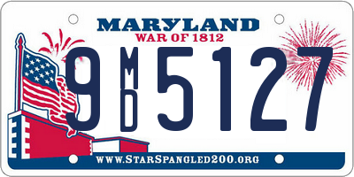 MD license plate 9MD5127