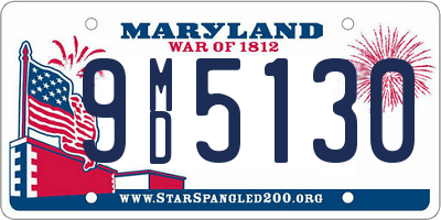 MD license plate 9MD5130