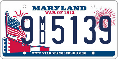 MD license plate 9MD5139