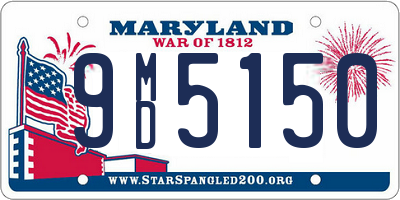 MD license plate 9MD5150